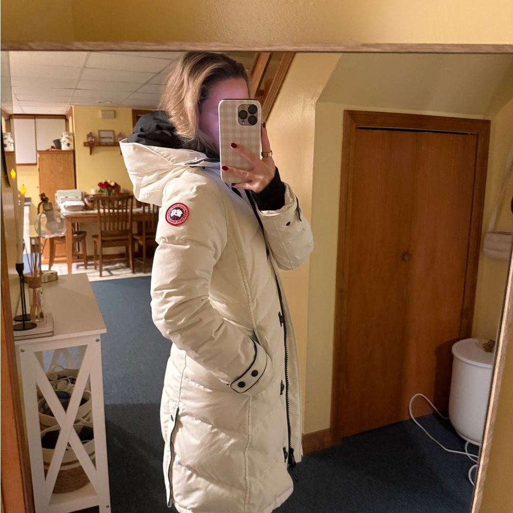 Canada Goose Women's Off-White Puffer Jacket